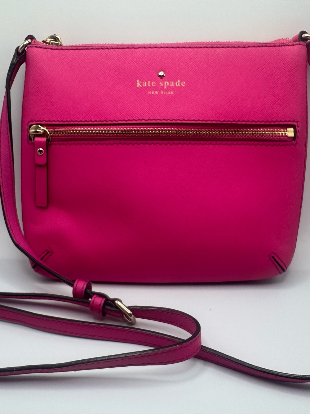 kate spade Hot Pink Crossbody with Gold Hardware
